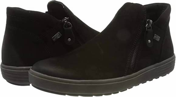 Remonte | Shoes | New Remonte Side Zip Sneaker In Black | Poshmark